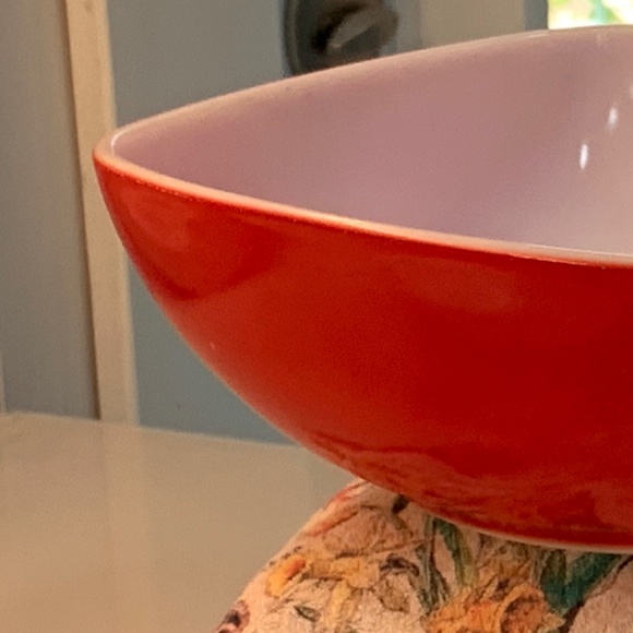 Vintage Pyrex 1950s Red Square Hostess Dish 1.5 Qt - Picture 10 of 15